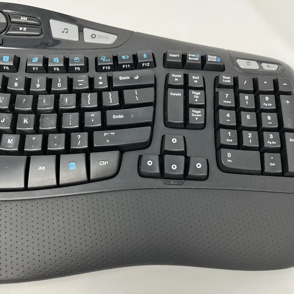 Logitech K350 Wireless Comfort Wave Keyboard Y-R0053 - No USB Receiver - Powers